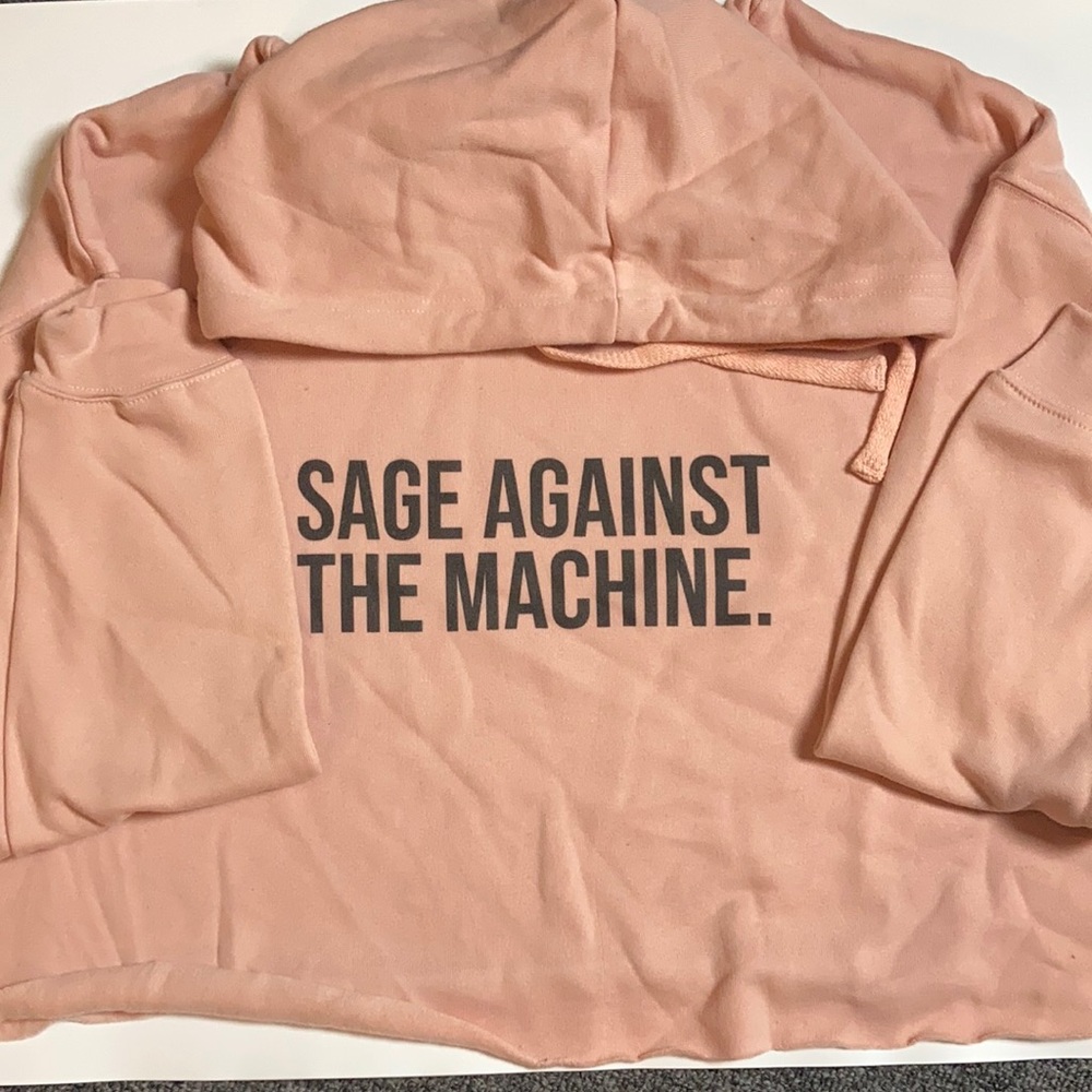 Crop top Salmon hoodie